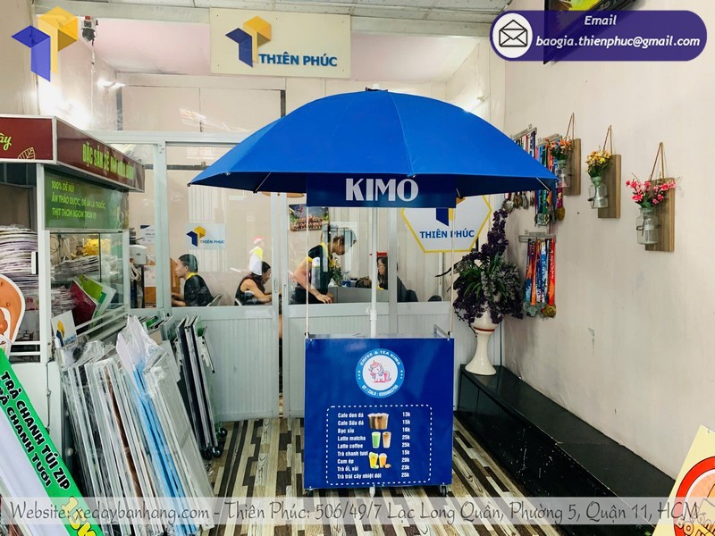 Thu được lợi nhuận cao nhờ KD xe bán café có gắn dù